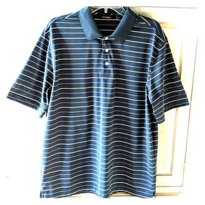 Donated 9/16! Men's striped golf shirt